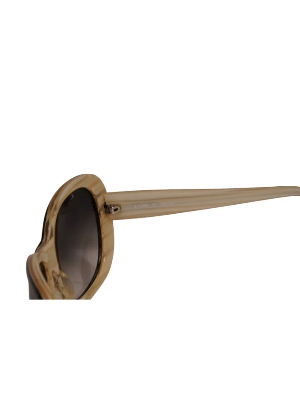 Judith Leiber Women JL1036B Sunglasses Black Beige Butterfly Glasses y2k Round